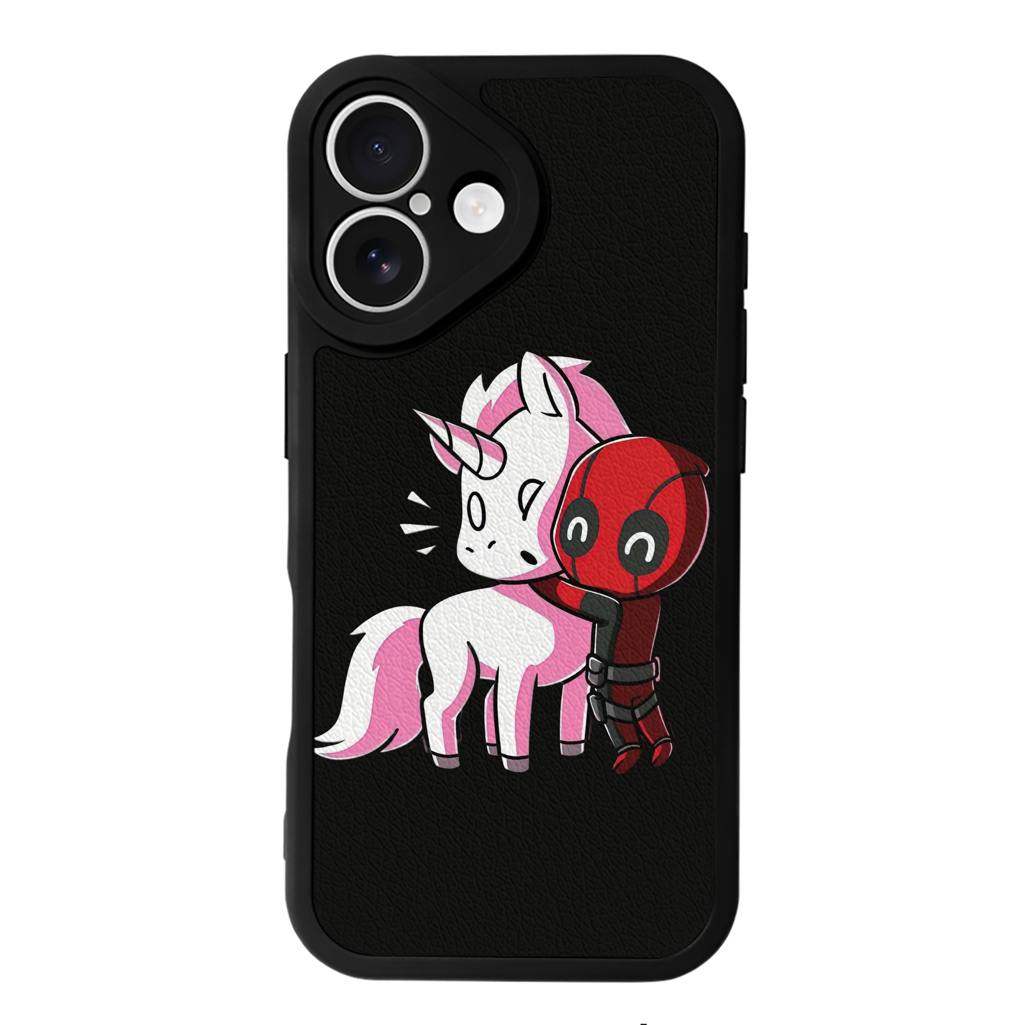 （画像用） Deadpool デッドプール 【iPhone 16シリーズ対応】シリコンスマホケース（レザー調） 材質：シリコン